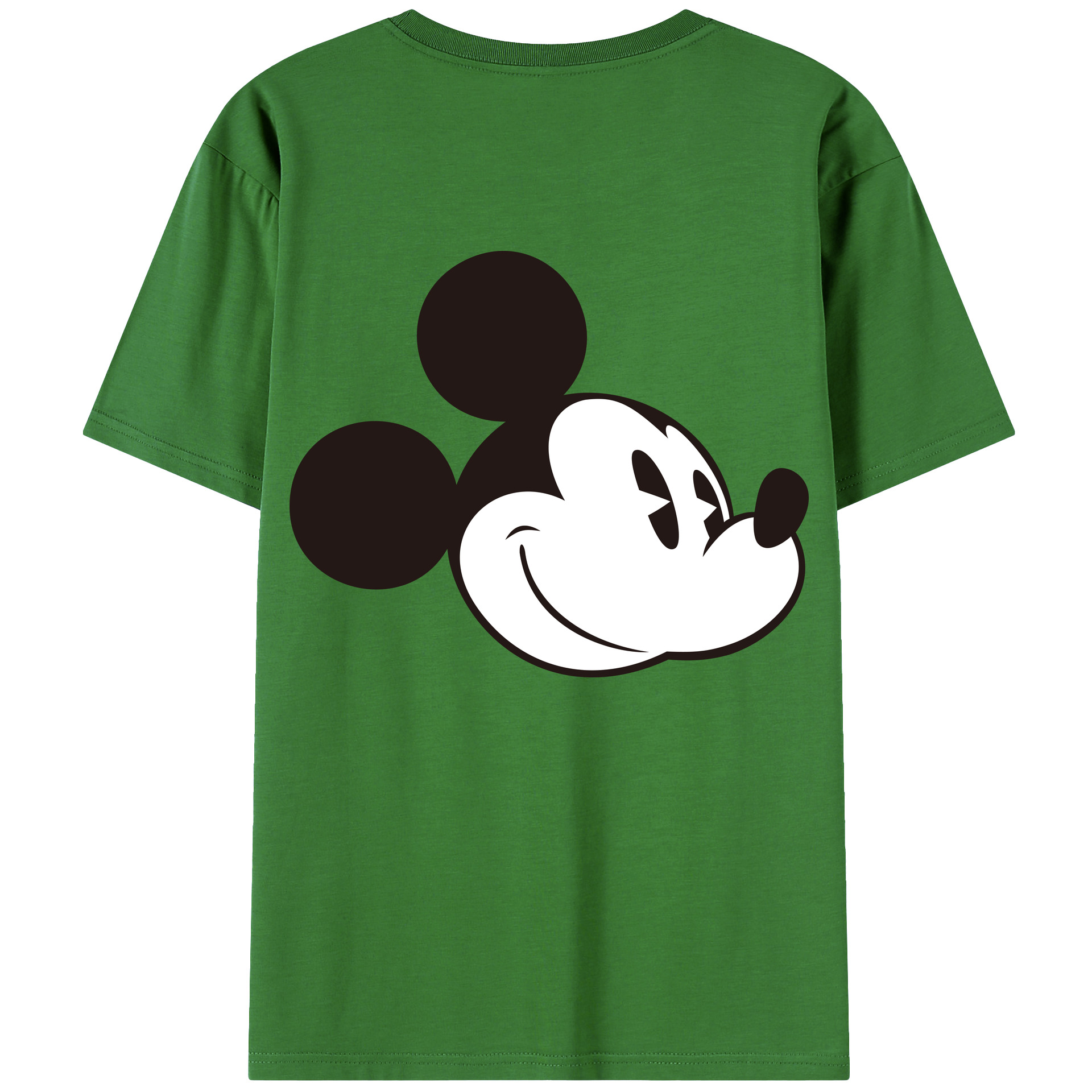（画像用） ミッキーマウス Mickey Mouse レディース半袖Tシャツ(バックプリント)